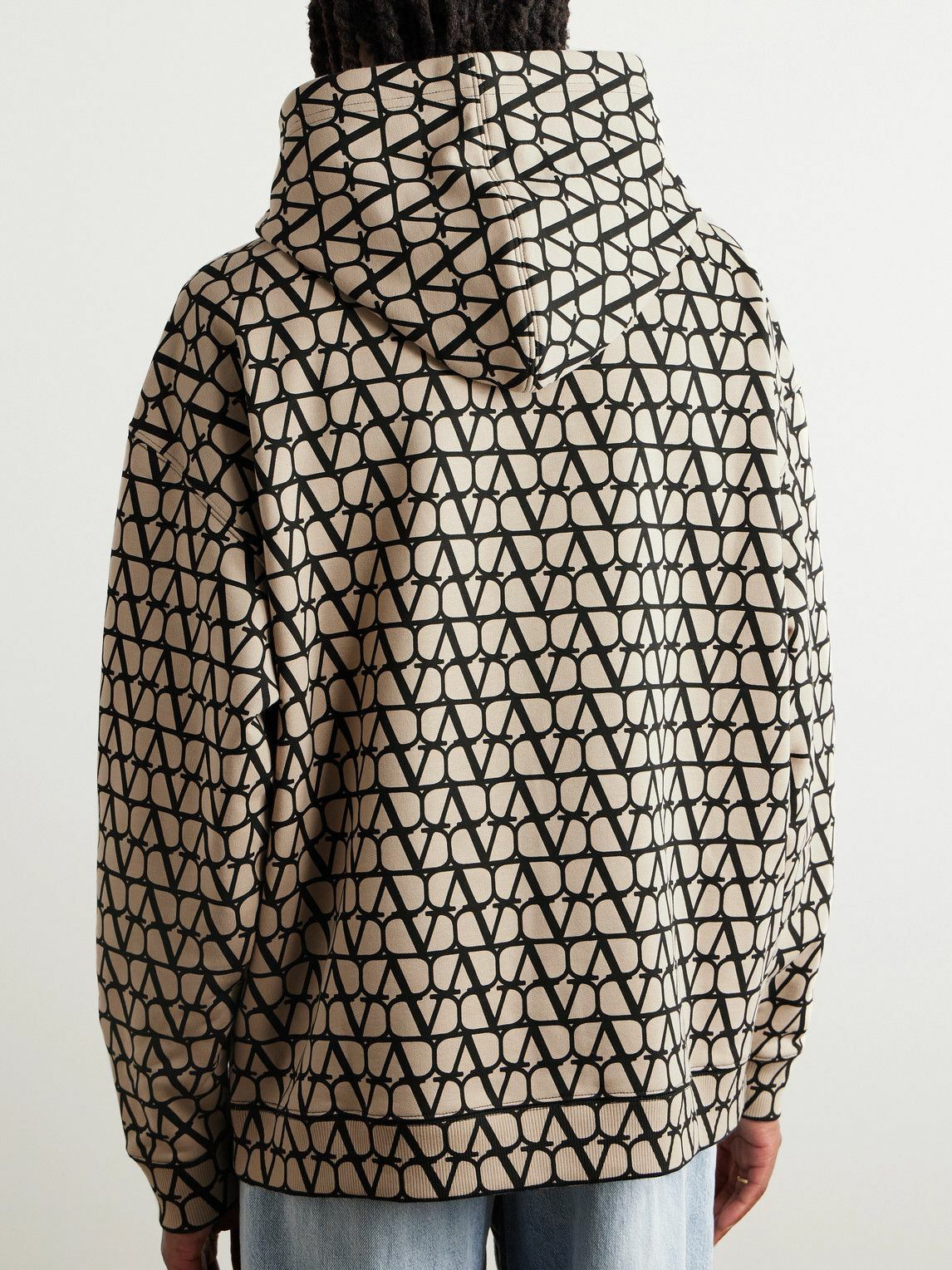 Valentino Garavani monogram-pattern shoulder bag - Neutrals