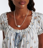 Dôen Nera embroidered printed cotton top