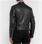TOM FORD - Slim-Fit Croc-Effect Leather Biker Jacket - Black