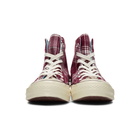 Converse Burgundy Plaid Chuck 70 High Sneakers