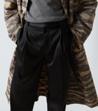 Jil Sander Silk-blend wide-leg pants