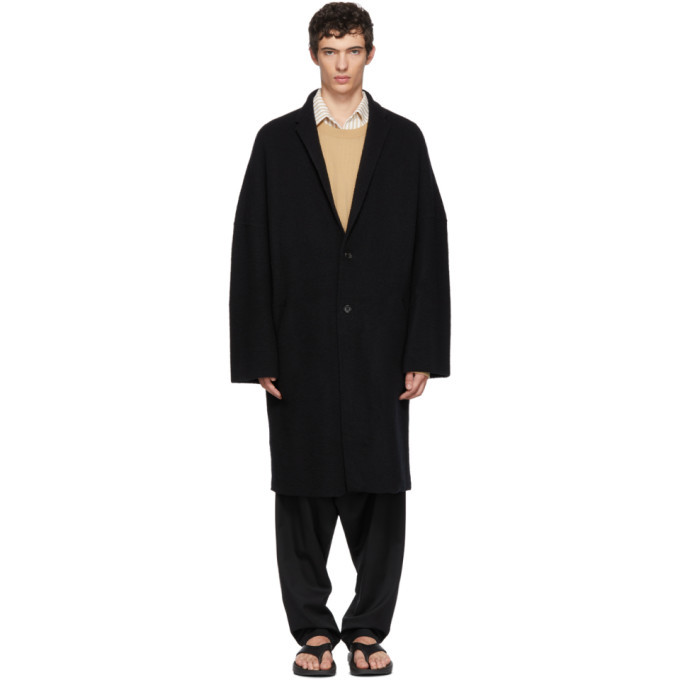 Sulvam Black Hitoe Coat Sulvam