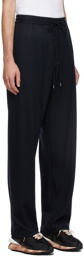 Lanvin Navy Wool Lounge Pants