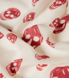 McQueen Skull silk chiffon scarf
