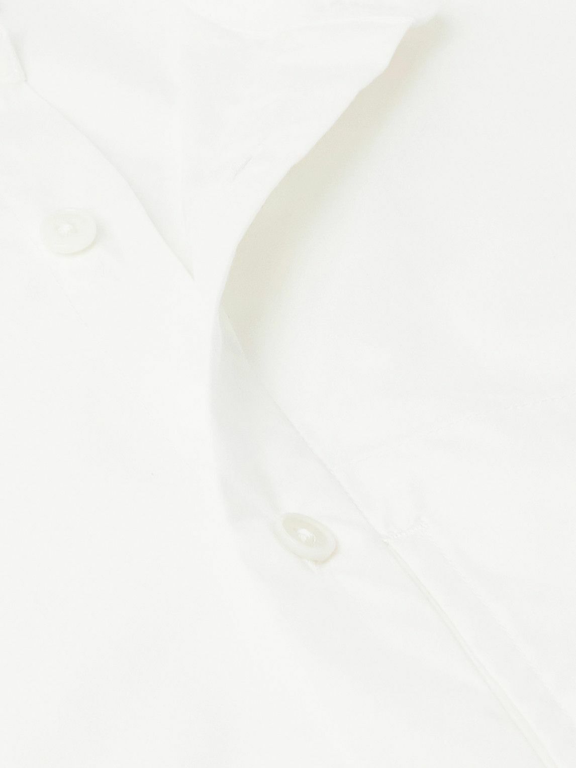 Amomento - Cotton and Silk-Blend Poplin Shirt - White