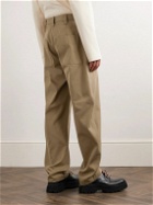 Bottega Veneta - Straight-Leg Cotton-Twill Trousers - Neutrals