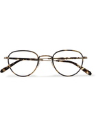 Garrett Leight California Optical - Wiltern D-Frame Tortoiseshell Acetate and Gold-Tone Optical Glasses