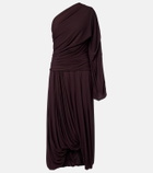 Proenza Schouler Gabri draped one-shoulder jersey midi dress
