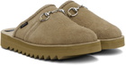 SUICOKE Taupe NEW WAVE BIT Mules