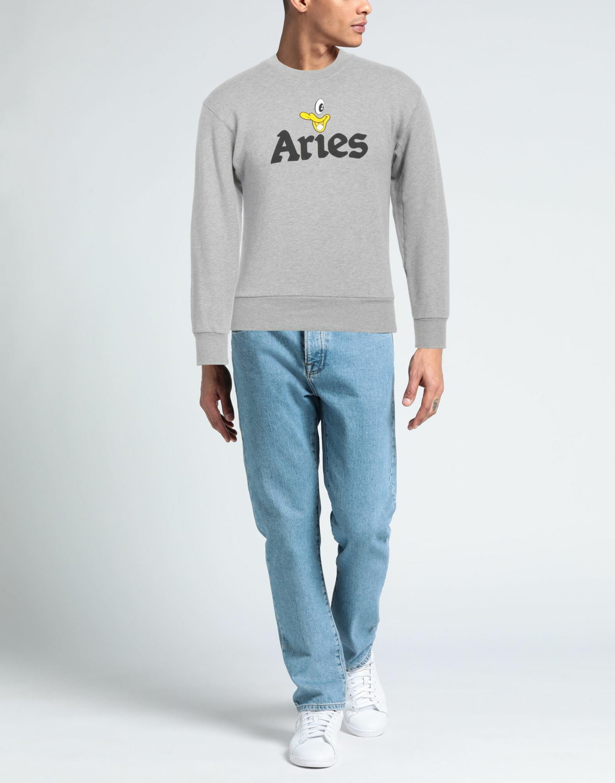 Aries Mens Sweatshirt in Grey
