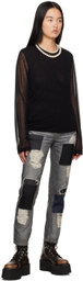 Junya Watanabe Gray Paneled Jeans