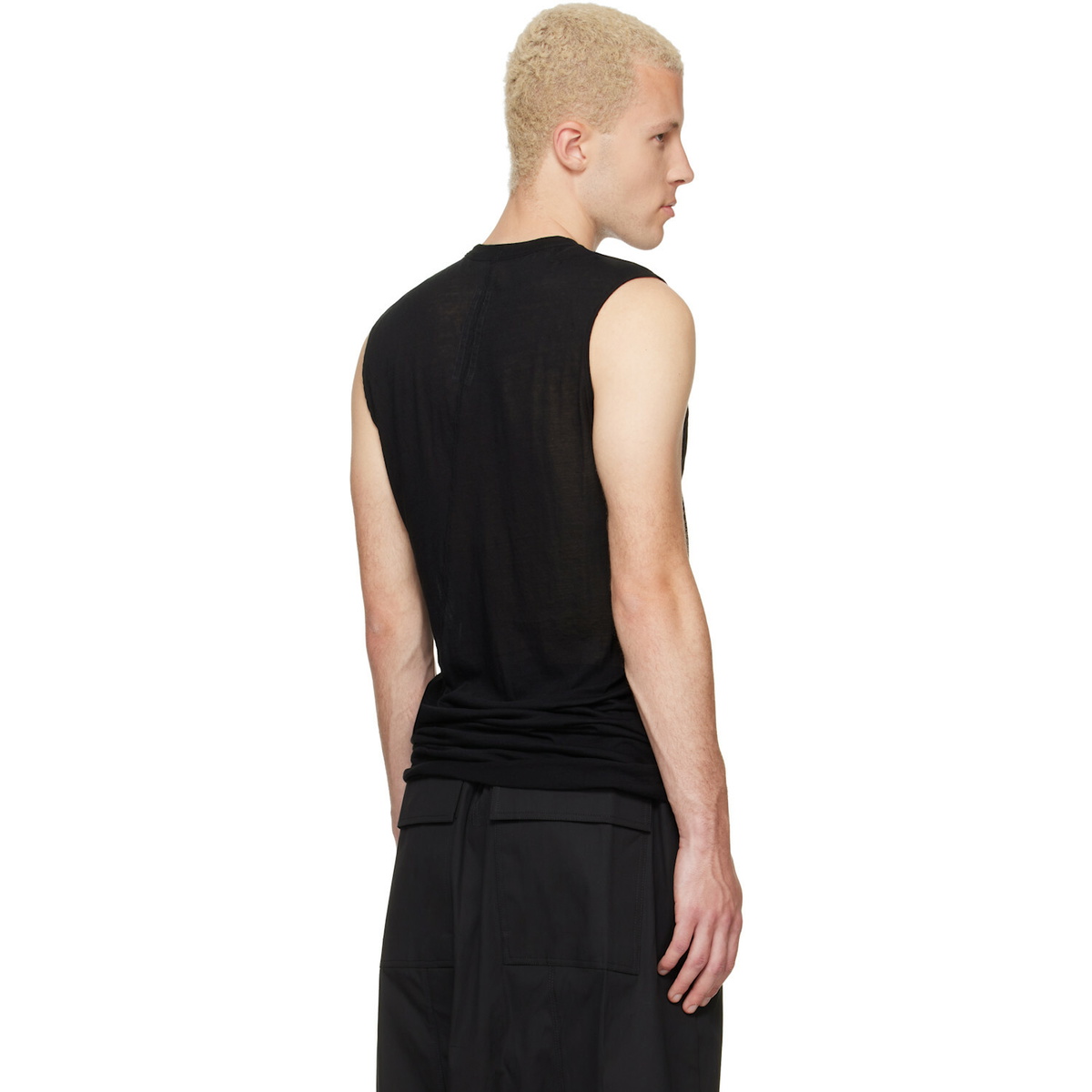 Rick Owens Black Tower Basic SL Tank Top