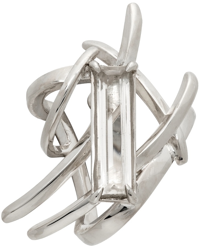 Photo: SWEETLIMEJUICE SSENSE Exclusive Silver Twig Ear Cuff