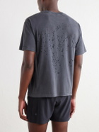 Satisfy - Logo-Print Distressed MothTech™ Cotton-Jersey T-Shirt - Black