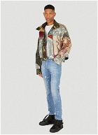 Patchwork Military Jacket in Multicolour