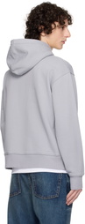 Jean Paul Gaultier SSENSE Exclusive Gray Cotton Printed Water Hoodie