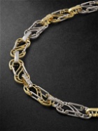 EÉRA - Romy White and Yellow Gold Diamond Necklace