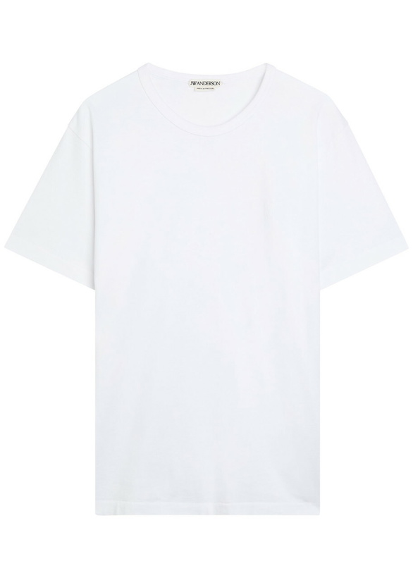 Photo: JW Anderson Logo-embroidered Cotton T-shirt White