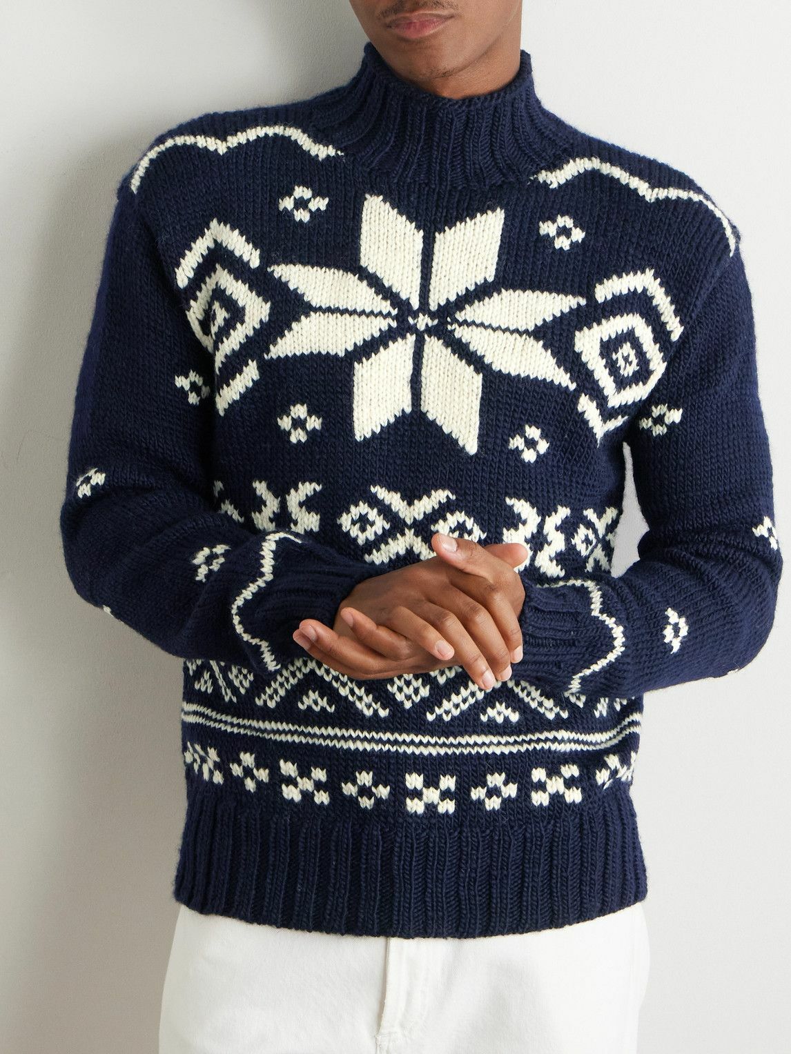 Polo Ralph Lauren - Fair Isle Wool Rollneck Sweater - Blue Polo