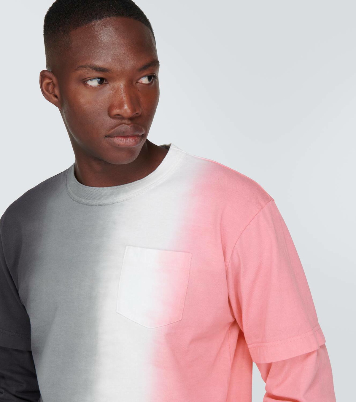 Sacai Printed cotton jersey sweatshirt Sacai