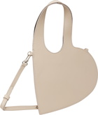 Coperni Beige Mini Heart Tote