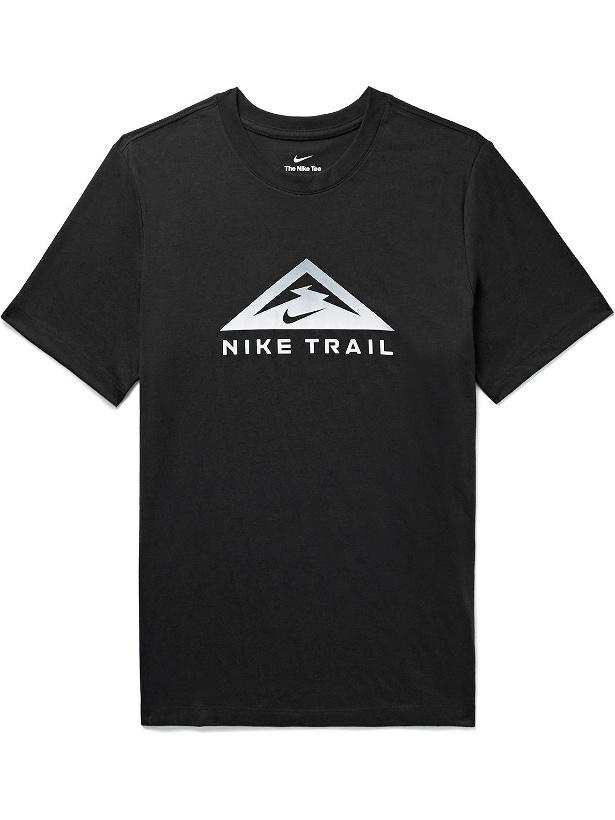 Photo: Nike Running - Trail Logo-Print Dri-FIT Jersey T-Shirt - Black