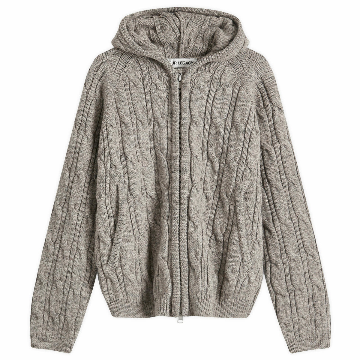 Our Legacy Women's Level Hood in Stable Melange Isels Wool Our Legacy Women's Level Hood in Stable Melange Isels Wool