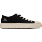Vivienne Westwood Black Low Top Plimsoll Sneakers