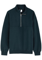 Colorful Standard Half-zip Cotton Sweatshirt Navy