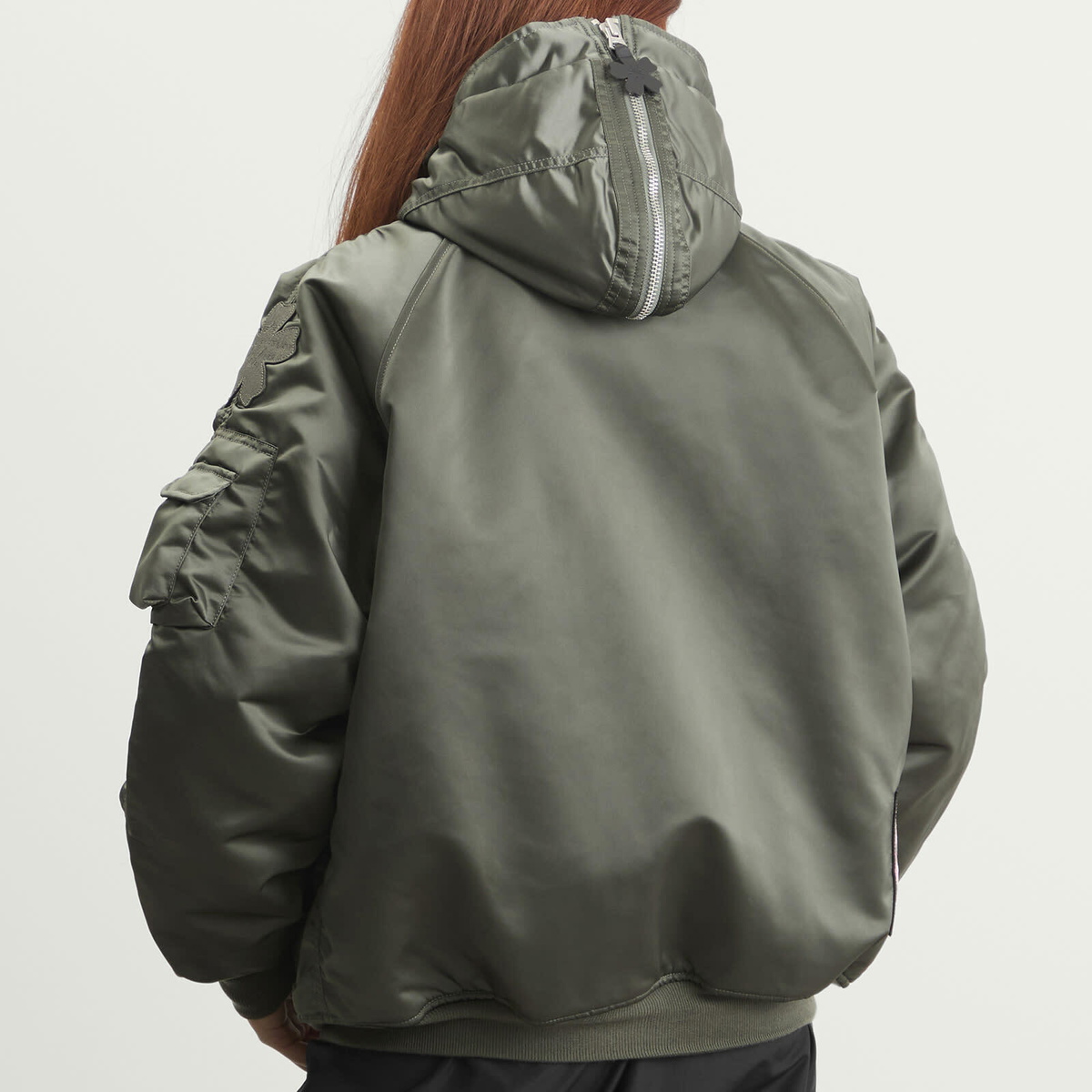 Cecilie Bahnsen Women's x Alpha Industries N-2B Patch Jacket in Vintage Green