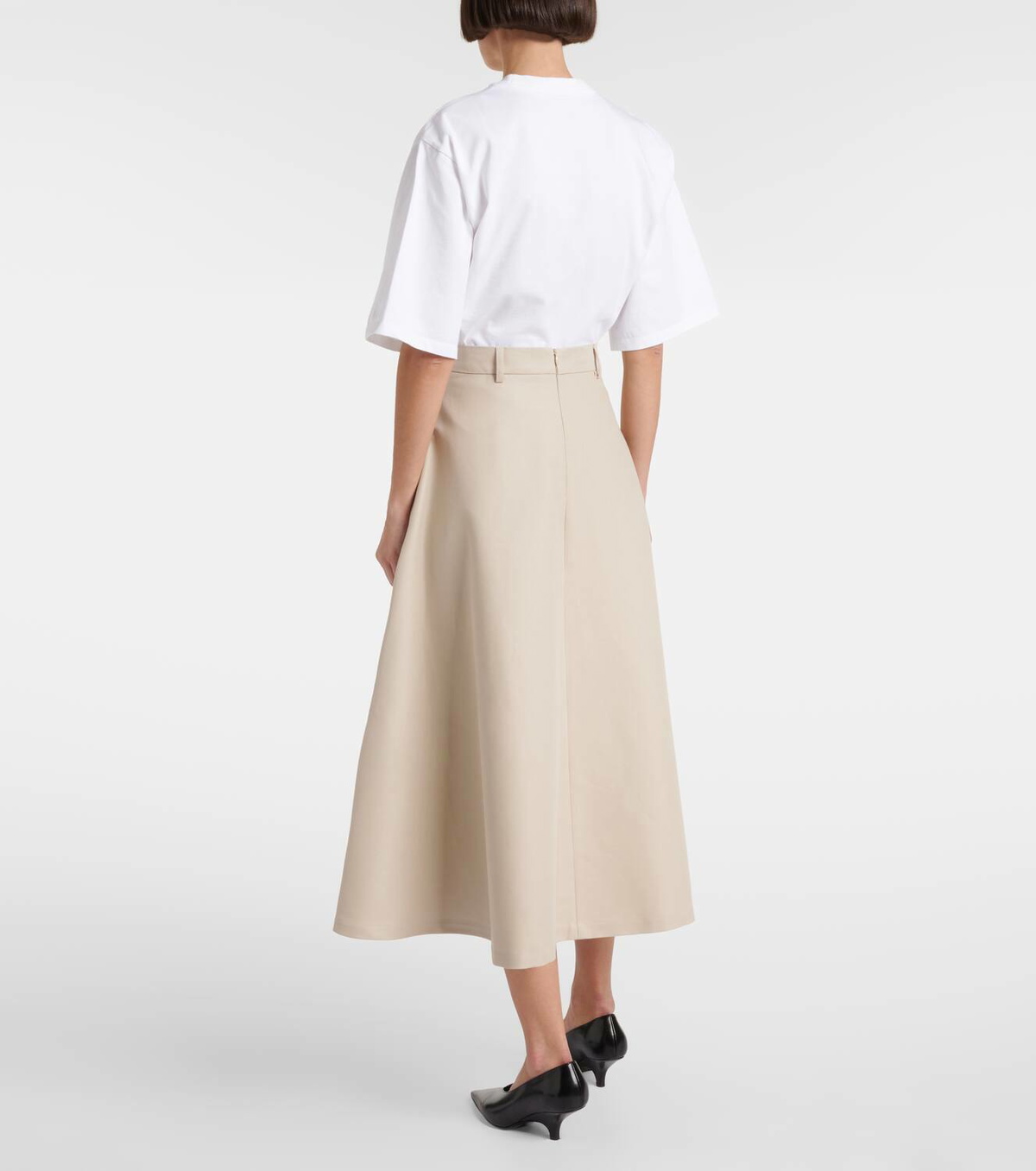 Róhe Cotton midi skirt Róhe