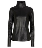 Bottega Veneta Turtleneck leather top