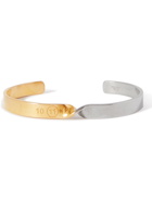 Maison Margiela - Twisted Gold-Plated and Silver Cuff - Gold