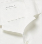 Hamilton and Hare - Camp-Collar Cotton-Piqué Shirt - White