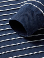 Albam - Striped Cotton Sweater - Blue