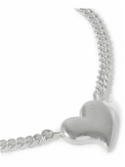 Seb Brown - Fat Heart Recycled Silver Necklace