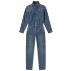 Isabel Marant Women's Kimea Denim Jumpsuit in Dark Blue