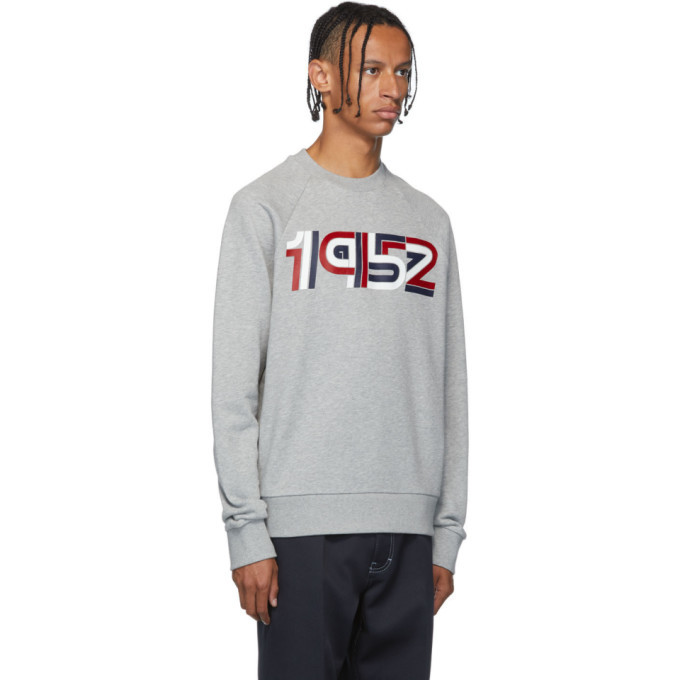 Moncler Genius 2 Moncler 1952 Grey Maglia Sweatshirt Moncler Genius