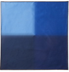 Lanvin - Printed Silk Pocket Square - Blue