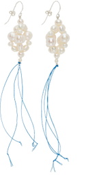 Bleue Burnham White Hanging Antique Pearl Earrings