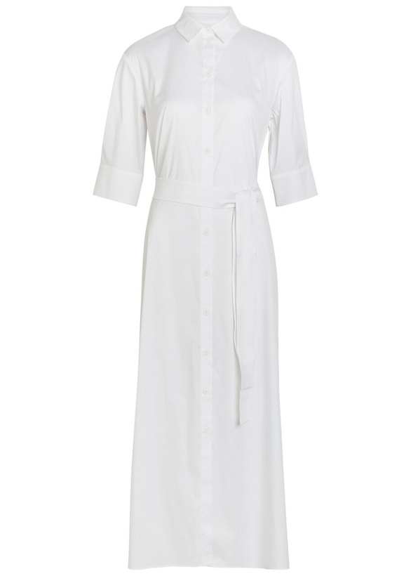 Photo: Max Mara Cotton-blend Maxi Shirt Dress White