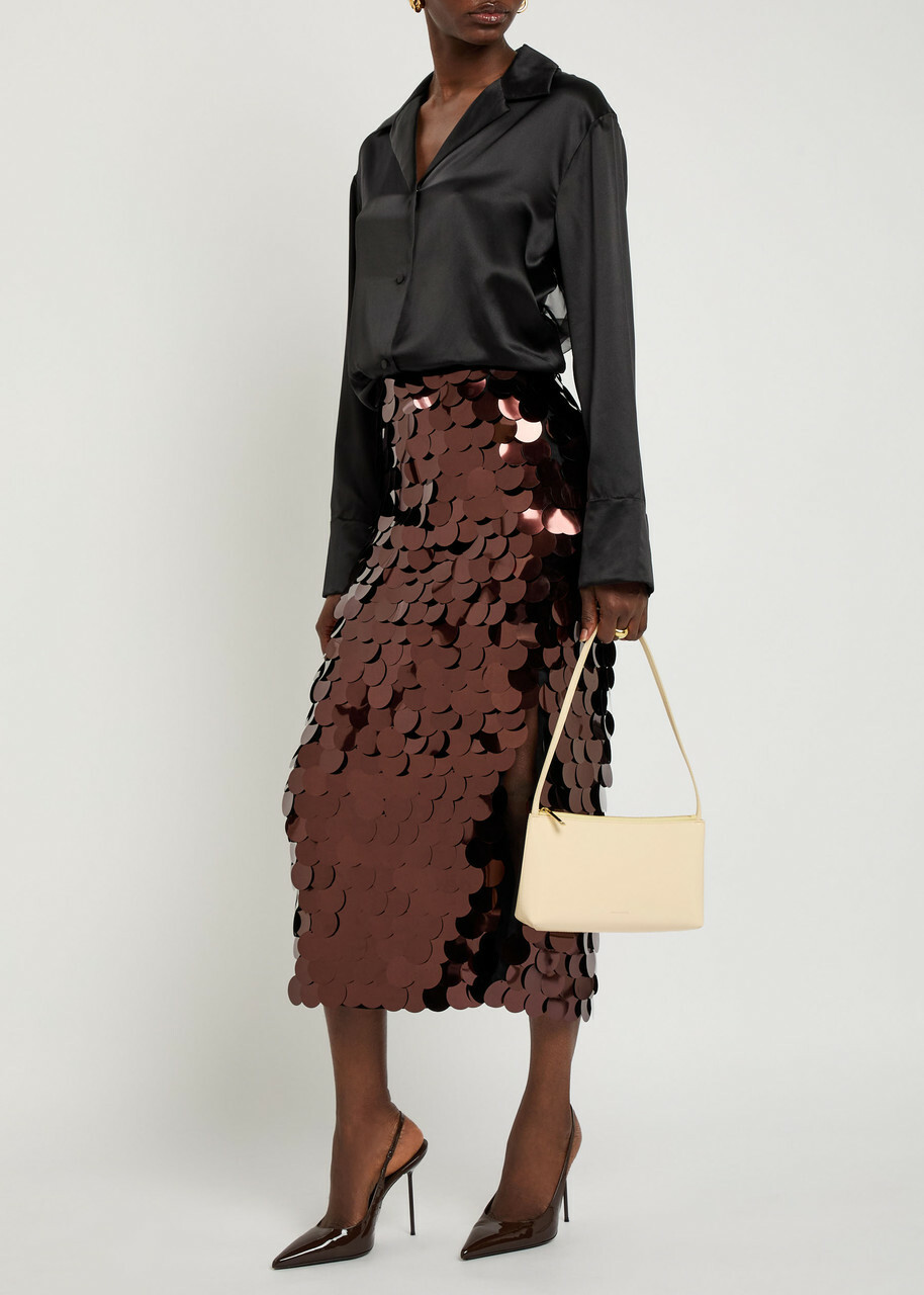 Roksanda Delan Silk-satin Shirt Black