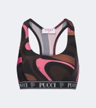 Pucci Marmo jersey sports bra