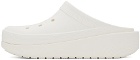Crocs White Classic Blunt Toe Loafers