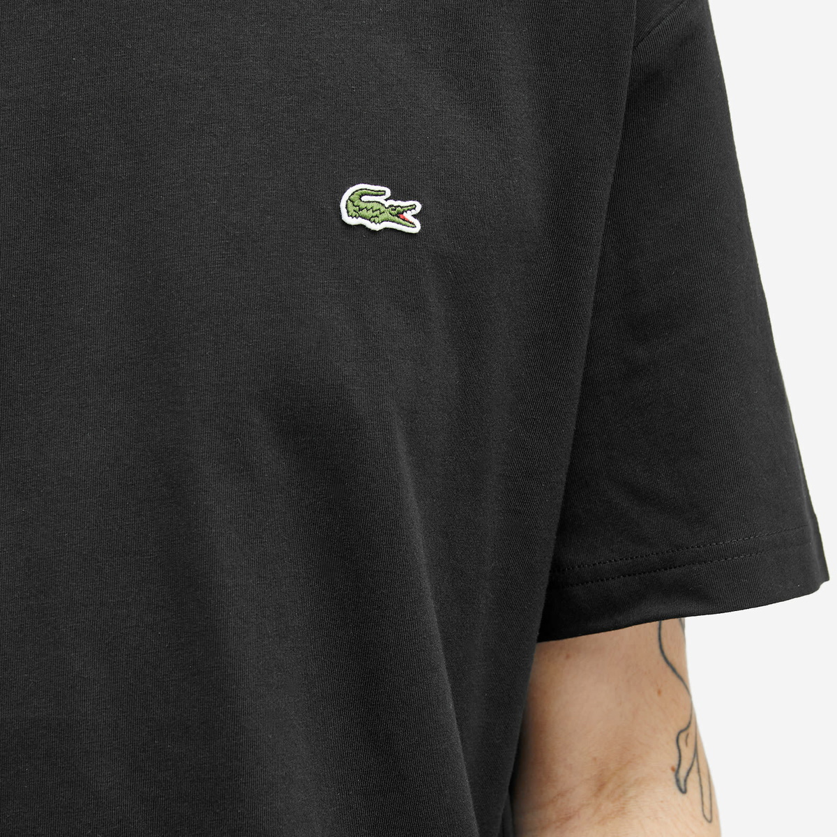Lacoste Men's Classic Cotton T-Shirt in Black