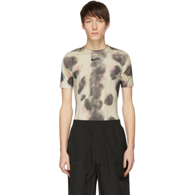 Photo: 1017 Alyx 9SM Tan Nike Edition Camouflage Logo Sponge T-Shirt