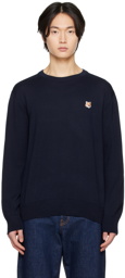 Maison Kitsuné Navy Fox Head Sweater