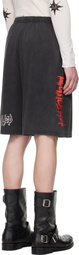 032c Black Telepresence Comfort Shorts
