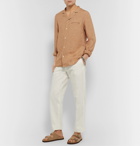 Caruso - Camp-Collar Linen Shirt - Neutrals