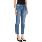 Amo Blue Stix Crop Jeans